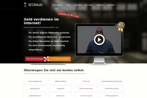 Site using WordPress Landing Pages plugin
