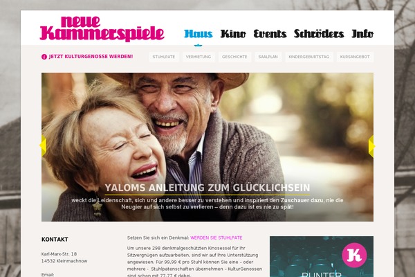neuekammerspiele.de site used Unicorn
