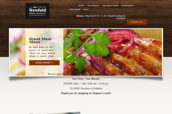 Feast theme site design template sample