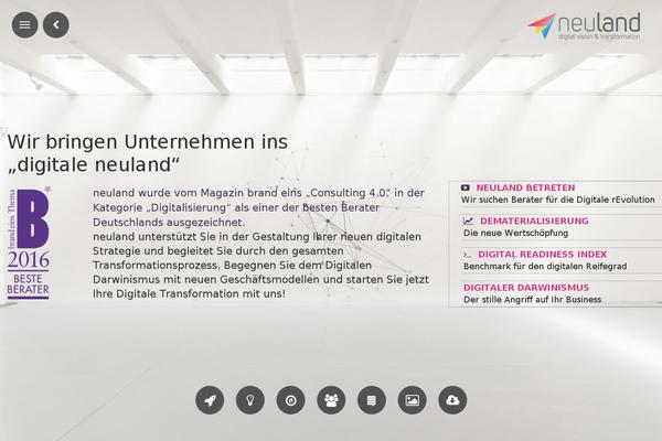 neuland.me site used Neuland