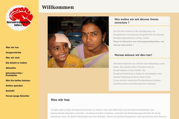Goodwish theme site design template sample