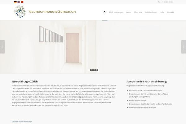 Neuro theme site design template sample