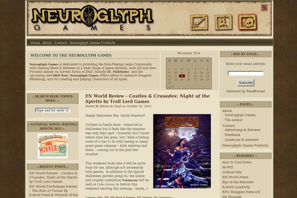 Wasteland theme site design template sample