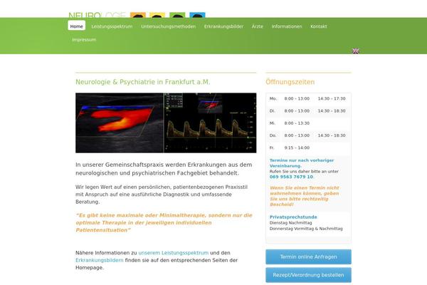 Neuro theme site design template sample