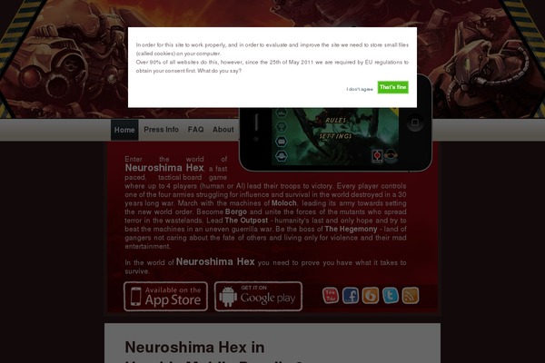 neuroshimahex.com site used Magazeen
