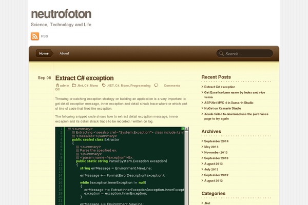 Notepad Theme theme site design template sample