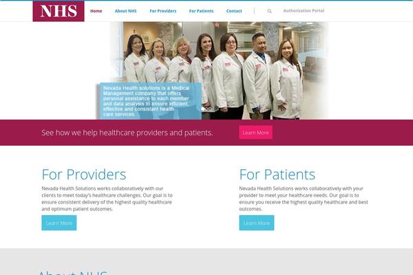 nevadahealthsolutions.org site used Wpstrapped
