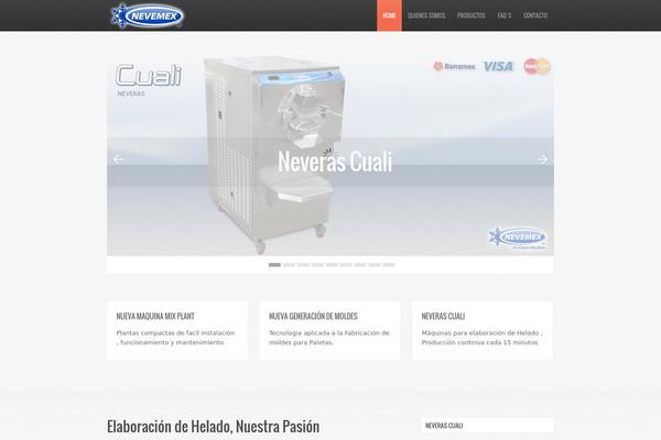 Radius theme site design template sample