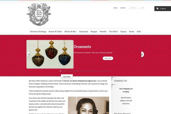 Boutique theme site design template sample