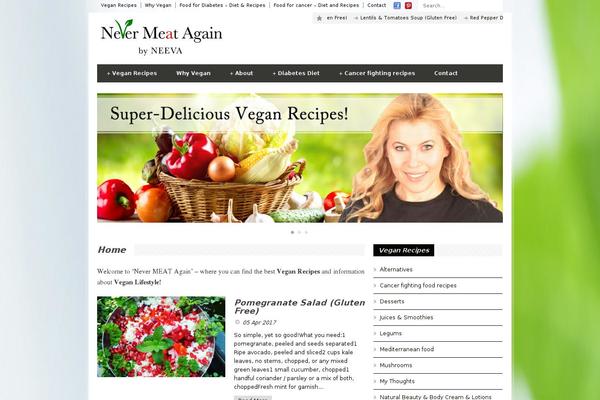 nevermeatagain.com site used Megazine v1.06