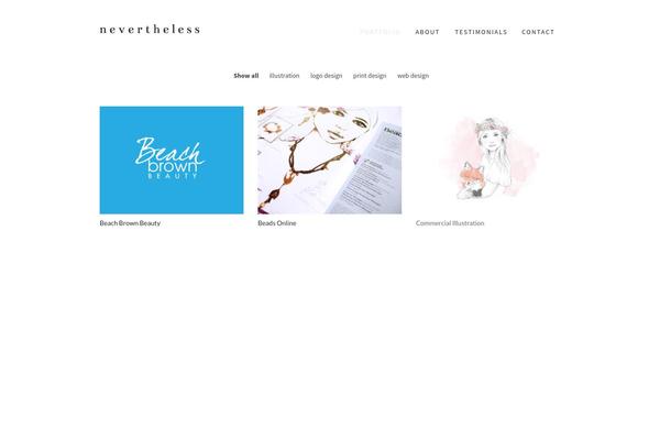 nevertheless.com.au site used Wpex-portafolio