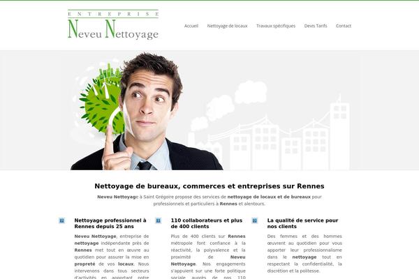 Extensio theme site design template sample