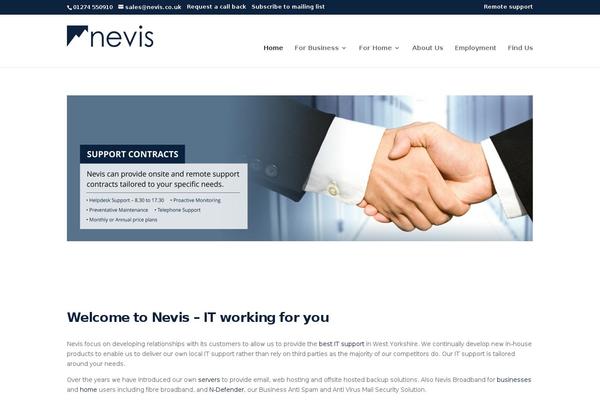 Divi Child theme site design template sample