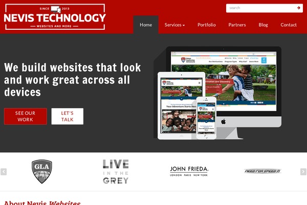 nevistechnology.com site used Wordpress-skeleton-theme