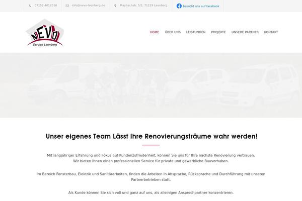 Renovate-child theme site design template sample