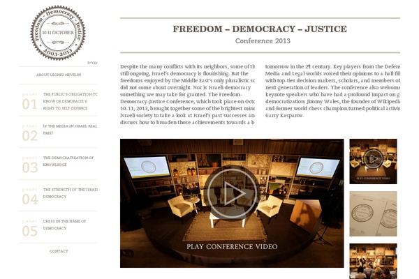 Conference theme site design template sample