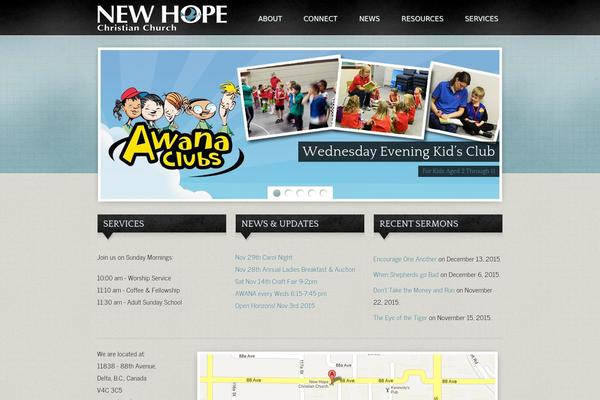 Antioch theme site design template sample