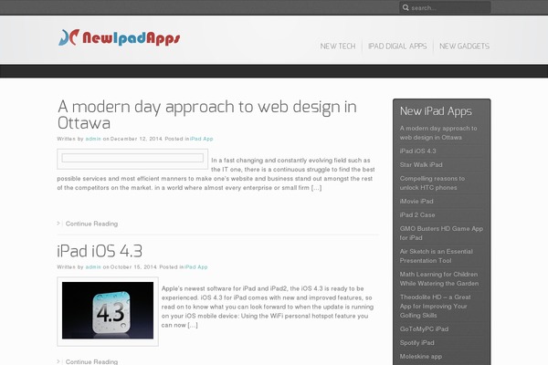 Inspire theme site design template sample