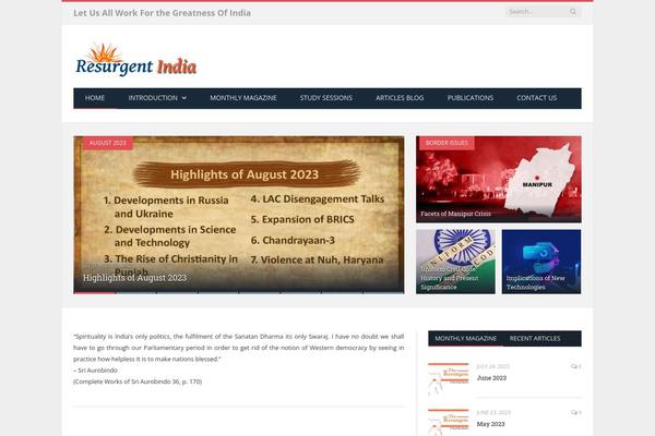 SmartMag theme site design template sample