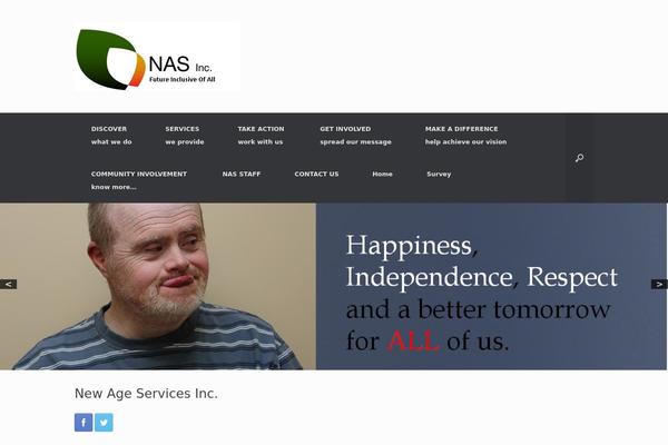 Vantage theme site design template sample