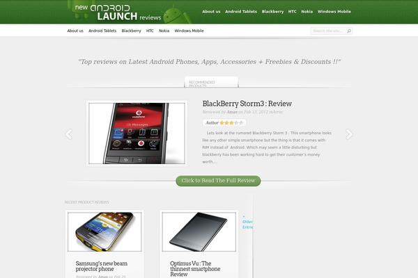 InReview theme site design template sample