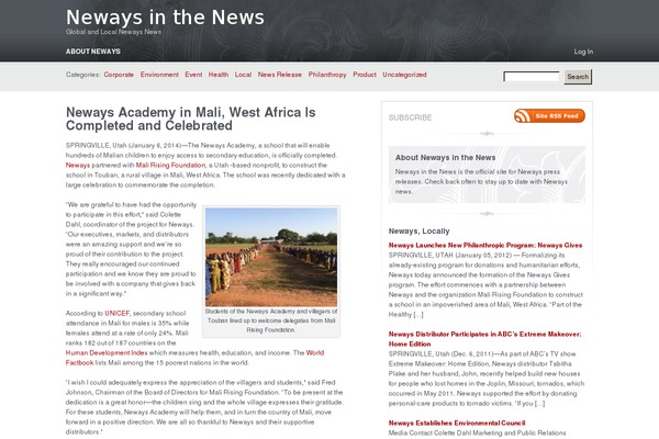 Carrington Blog theme site design template sample