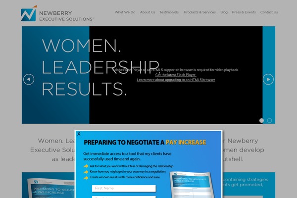 Flat theme site design template sample