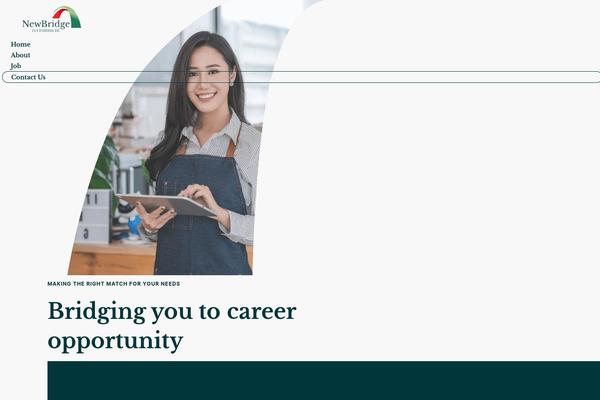 newbridgerecruitment.com site used Xts-lumen