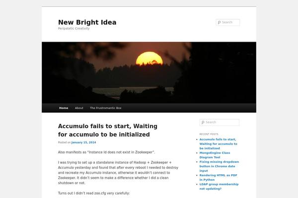 newbrightidea.com site used Twentyeleven-custom