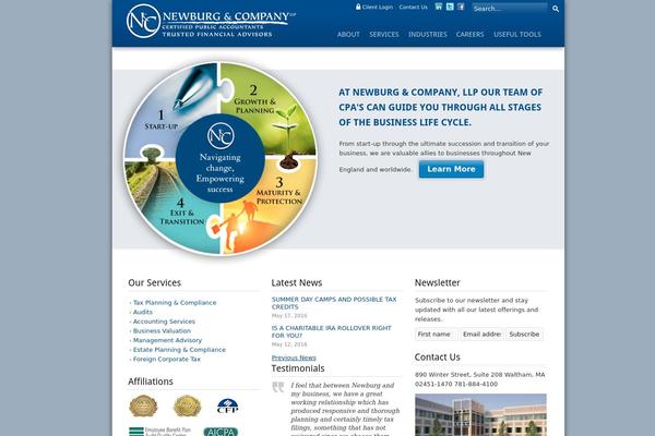 Theblock theme site design template sample