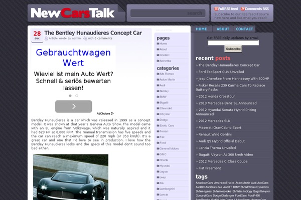 newcarstalk.com site used Acosmintech