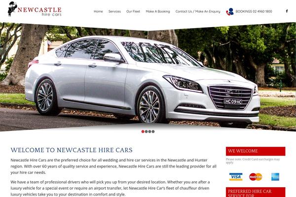 newcastlehirecars.com.au site used Ccweb