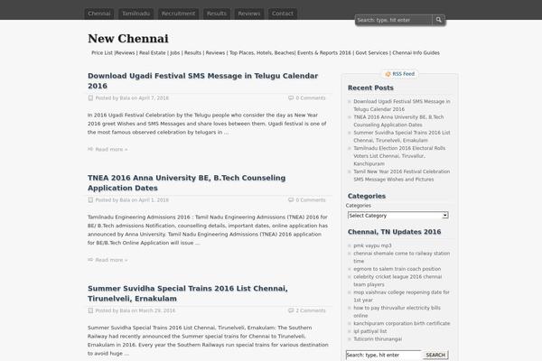 zBench theme site design template sample