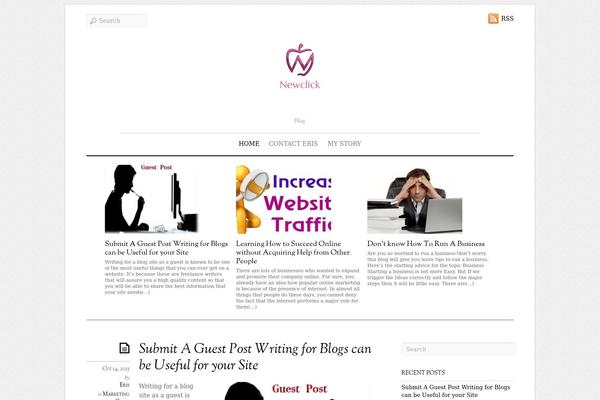 Elemin theme site design template sample