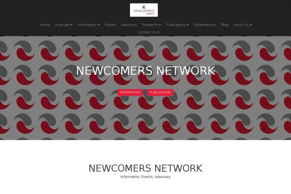 newcomersnetwork.com site used Zerif-lite-child