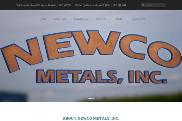 Copper theme site design template sample