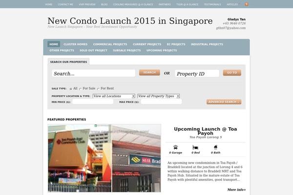 Estate theme site design template sample