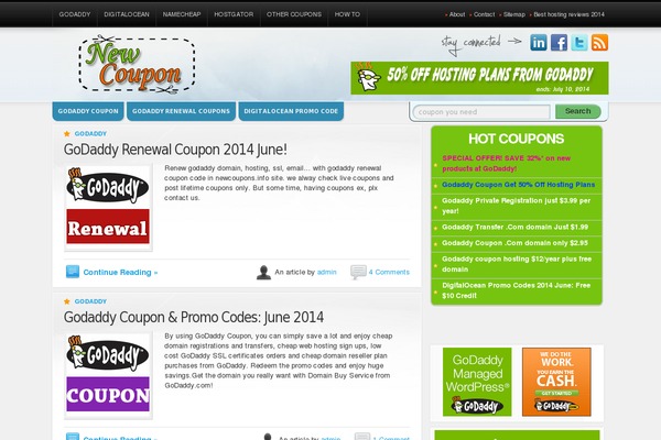 Nominal website example screenshot