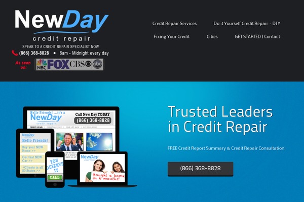 newdaycreditrepair.com site used Themealley.business.plus