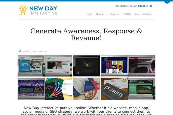 Aware theme site design template sample