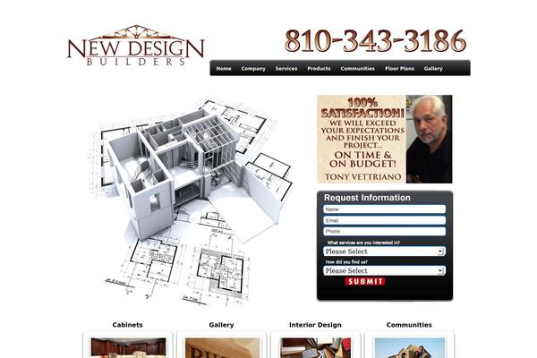 DeepBlue theme site design template sample