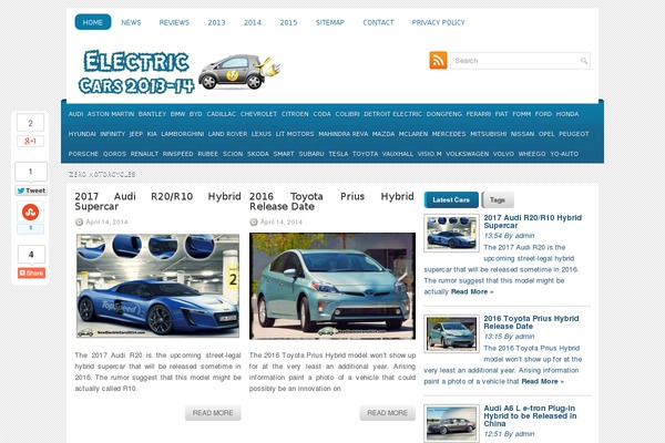 newelectriccars2014.com site used Latest