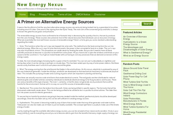 Light Green theme site design template sample