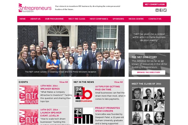 Site using Ditty News Ticker plugin