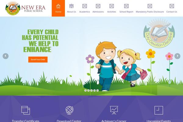 Fable theme site design template sample