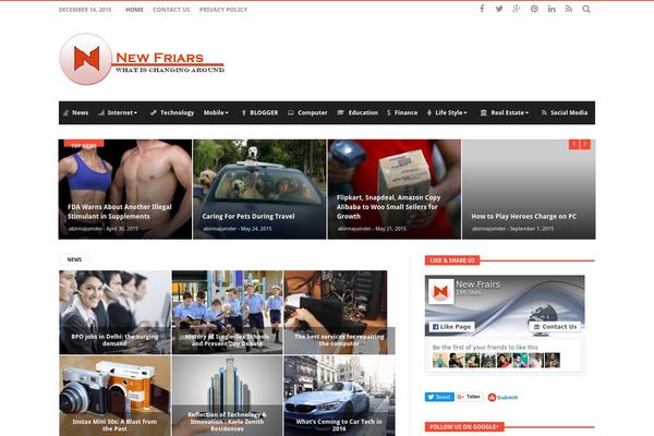 Videoblog theme site design template sample