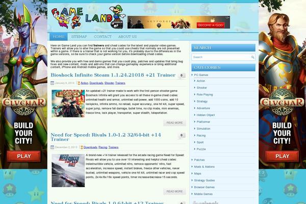 Site using Sociable plugin