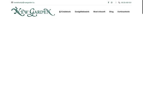 Gardening theme site design template sample