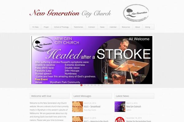 Trinity theme site design template sample
