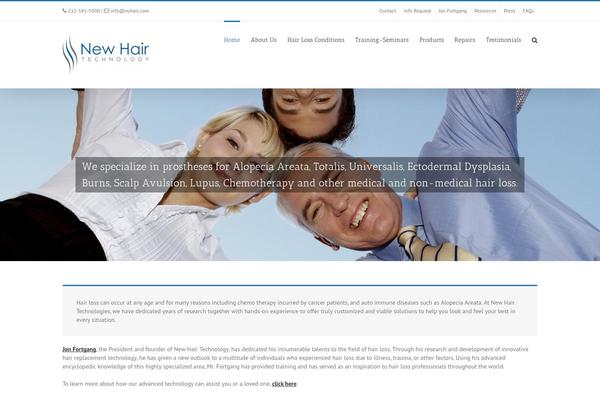 Avada theme site design template sample